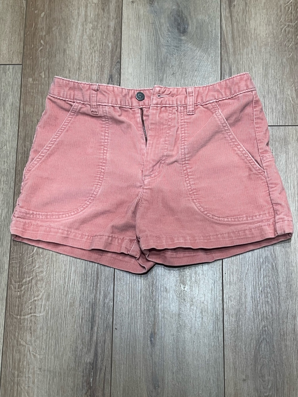 Patagonia Rose Pink Pastel Coral Corduroy 3 inch Shorts Size 6